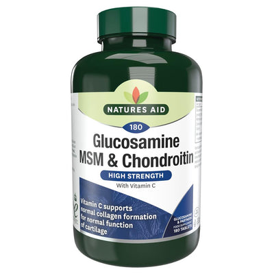 Glucosamine 500mg MSM 500mg + Chondroitin 100mg 180 Tablets