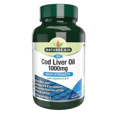Cod Liver Oil (High Strength) - 1000mg 90 Capsules