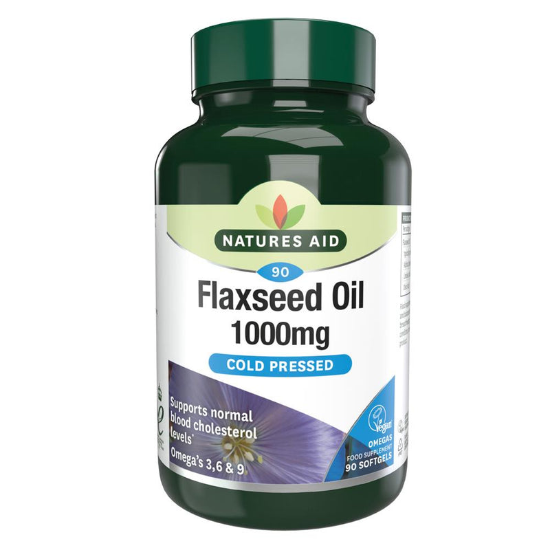 Flaxseed Oil - 1000mg Cold Pressed 90 Capsules