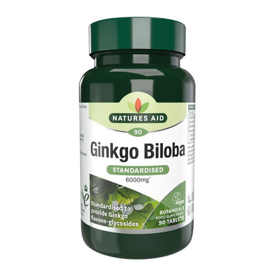 Ginkgo Biloba - 120mg (6000mg equiv) 90 Tablets