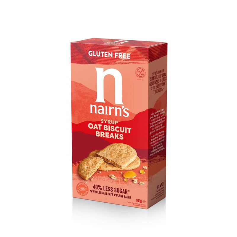 Gluten Free Oat & Syrup Biscuit Breaks 16&