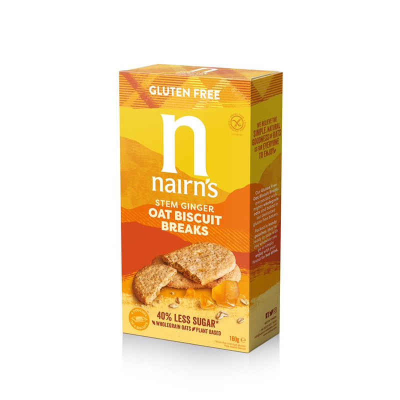 Gluten Free Biscuit Breaks Stem Ginger 160g