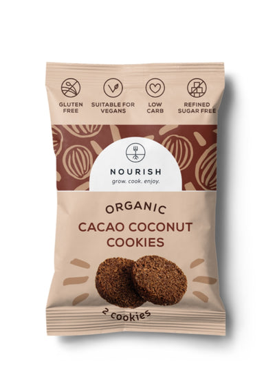 Organic Cacao Coconut Cookies 25g