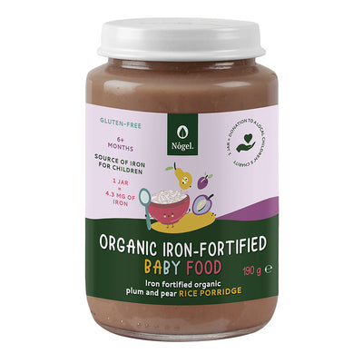 Organic Iron Fortified Rice Porridge Plum 190g