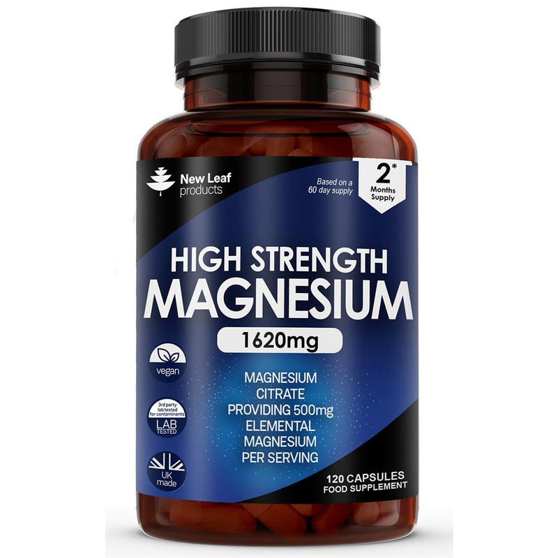 Magnesium Citrate 1620mg Elemental 500mg Recyclable Bottle