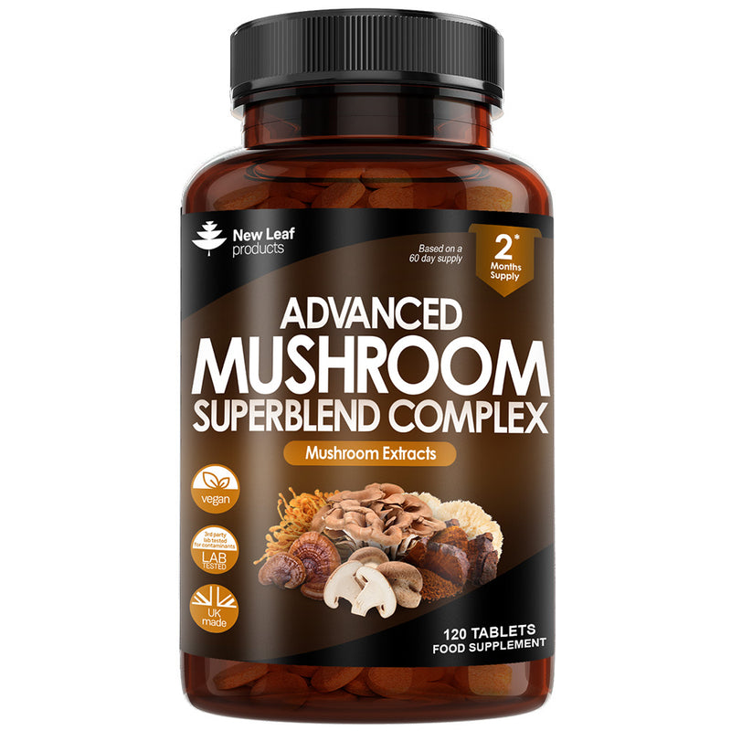 Blend Of 6 Mushroom Extracts Complex 120 Capsules