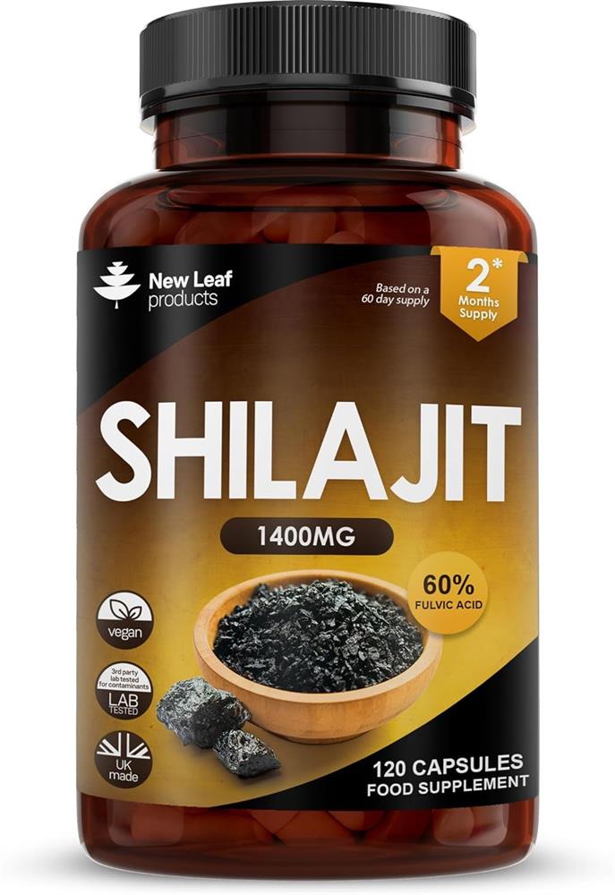 Shilajit 1400mg 60% Fulvic Acid Recyclable Bottle