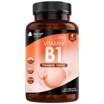 Vitamin B1 100mg Thiamine Heart & Nervous System 120 Tablets