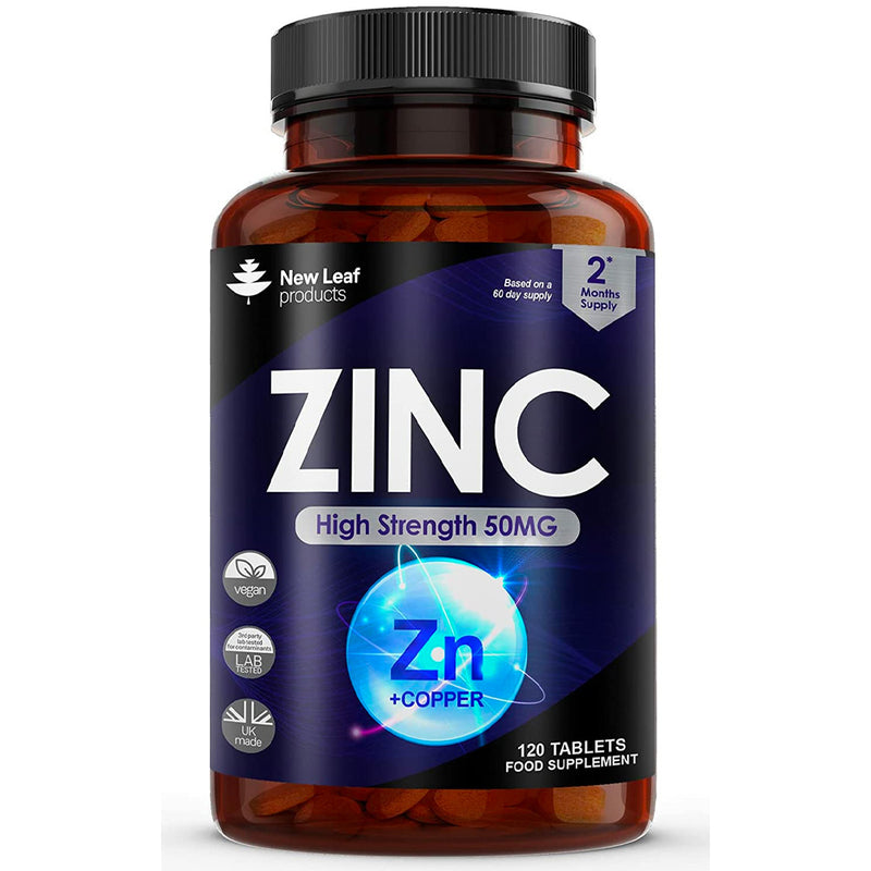 Zinc Citrate 50mg 120 Vegan Tablets