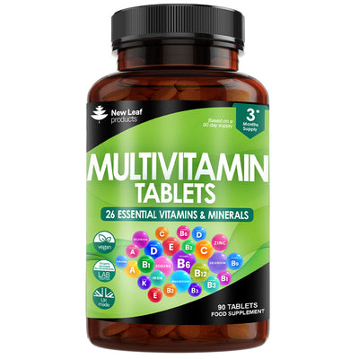 Multivitamin Plus Iron 26 Essential Vitamin & Minerals 90 Tablets