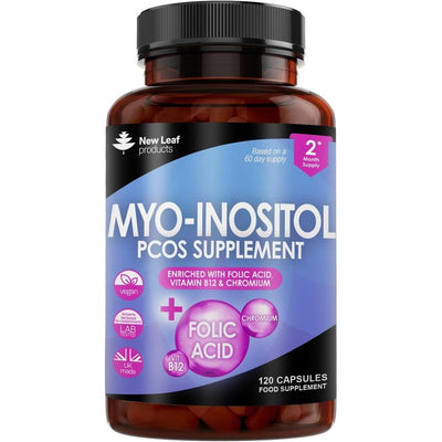 Myo-Inositol PCOS Capsules + Folic Acid B12 & Chromium Vegan