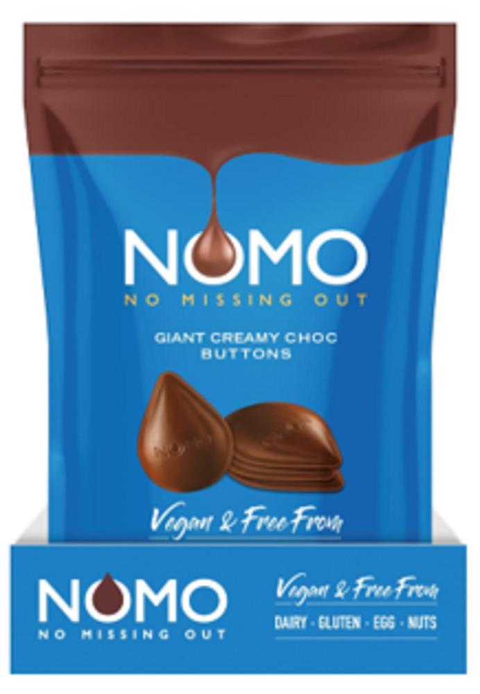 Nomo Free From Giant Creamy Choc Buttons 110g