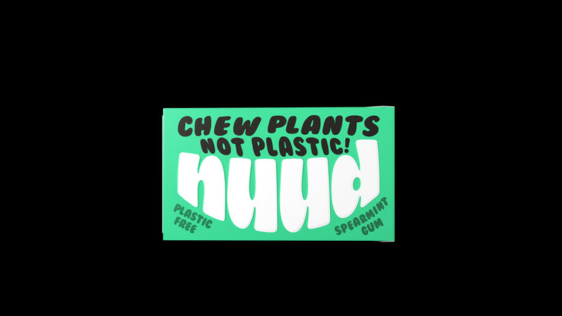 Nuud Spearmint Plastic Free Sugar Free Chewing Gum 18g