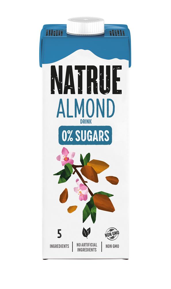 Natrue almond drink 0% sugars UHT