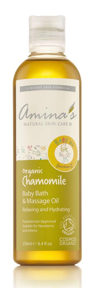 Organic Baby Bath & Massage Oil With Chamomile 250ml