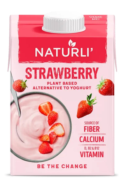 Naturli Plant Based Strawberry Yoghurt 500g