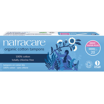 Organic Non-Applicator Tampons Super Plus x 20