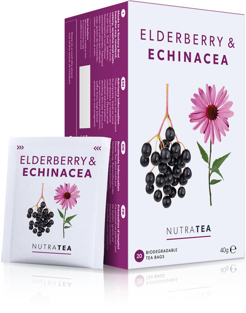 Nutra Elderberry & Echinacea - 20 Herbal Tea Bags