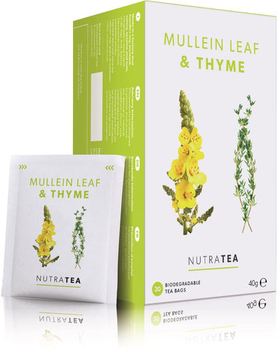 NutraTea Mullein Leaf & Thyme - 20 Tea Bags