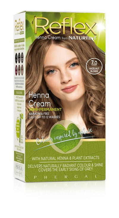 Reflex Semi-Permanent Henna Cream 7.0 Hazelnut Blonde - 110ml