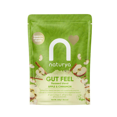 Naturya Gut Feel Flaxseed Blend Apple & Cinnamon 240g