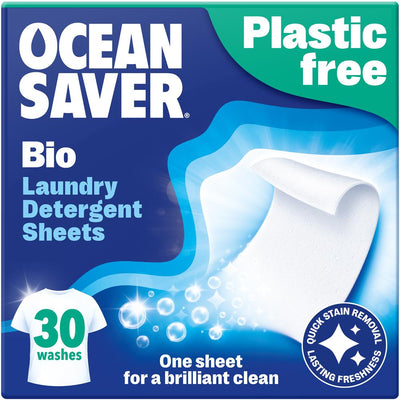 OceanSaver Non-Bio Laundry EcoSheets - 30 Pack