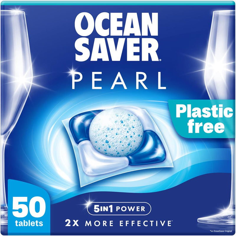 Plastic Free Eco Dishwasher Tabs PEARL 50 Pack