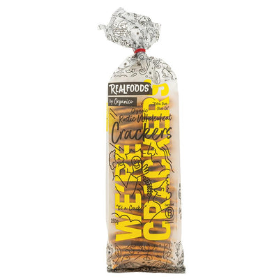 Realfoods by Organico Organic Baked Wholewheat Crackers 180g