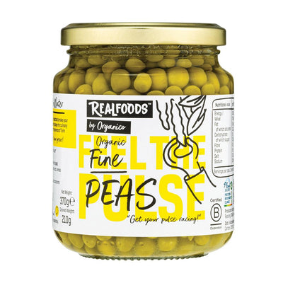 Organic Fine Peas in Water 370g