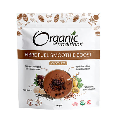 Organic Fibre Fuel Smoothie Boost Chocolate 300g