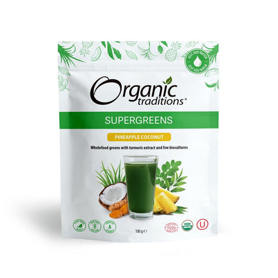 Organic Super Greens with Pineapple and Coconut 100g