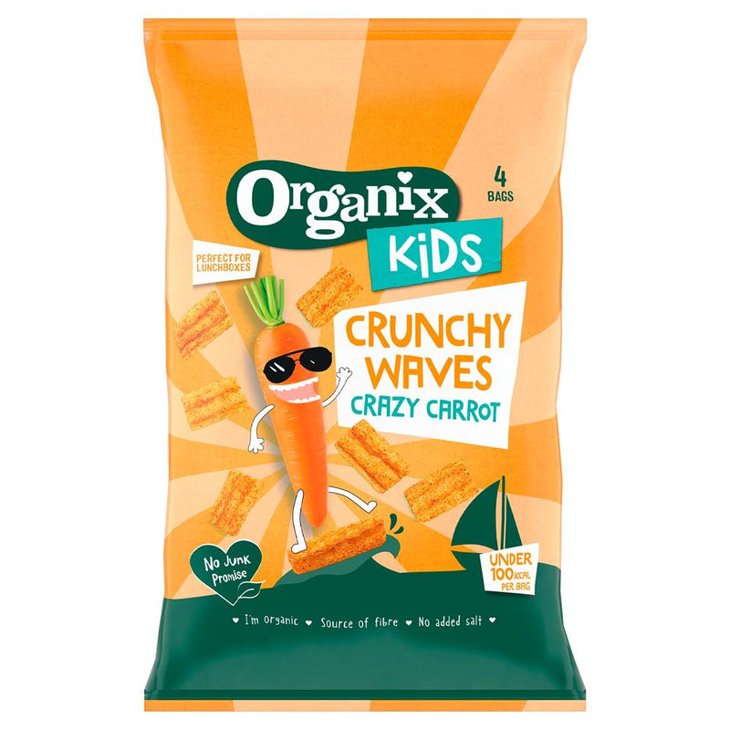 Organix KIDS Crazy Carrot Crunchy Waves (4x14g)