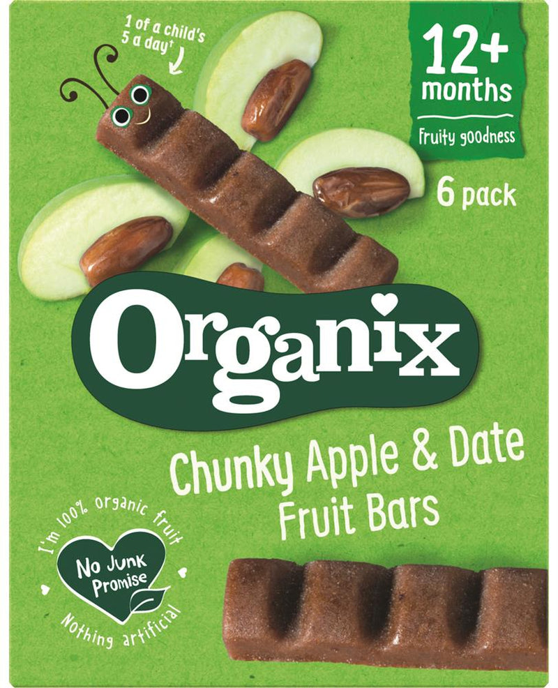 Apple & Date Organic Fruit Snack Bar Multipack 6x17g