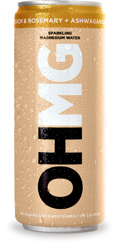 OHMG Peach & Rosemary Ashwagandha Sparkling water 330ml