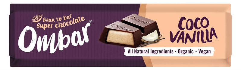 Ombar Coconut Vanilla Filled Chocolate Bar 42g