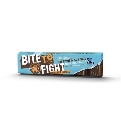 OXFAM - BITE TO FIGHT Milk Chocolate Caramel Sea Salt 47g