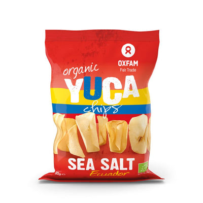 OXFAM FAIR TRADE - ORGANIC Yucachips salt 60g
