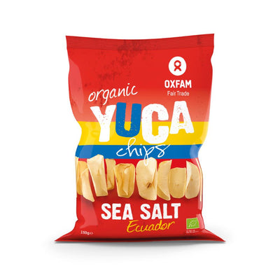 OXFAM FAIR TRADE - ORGANIC Yucachips salt 150g