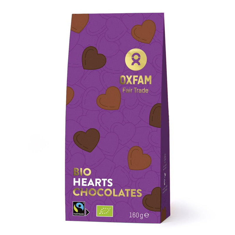 OXFAM Organic Mini Chocolate Hearts 160g
