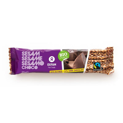 OXFAM FAIR TRADE - ORGANIC Sesame Bar with Dark Chocolate 20g