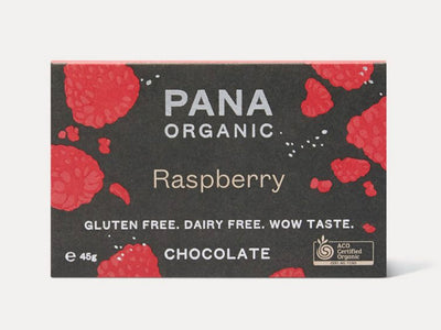 Raspberry 42% Chocolate Bar 45g - Vegan, Organic, Gluten Free