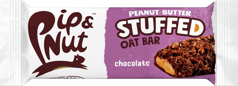 Pip and Nut Peanut Butter Stuffed Oat Bar Chocolate 48g