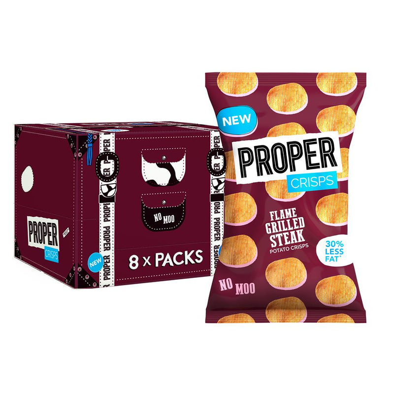 Propercrisps Flame Grilled Steak Sharing 100g