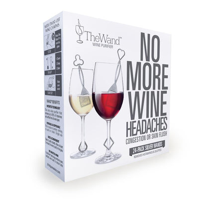 The Wand Wine Purifier - Silver 24-Pack