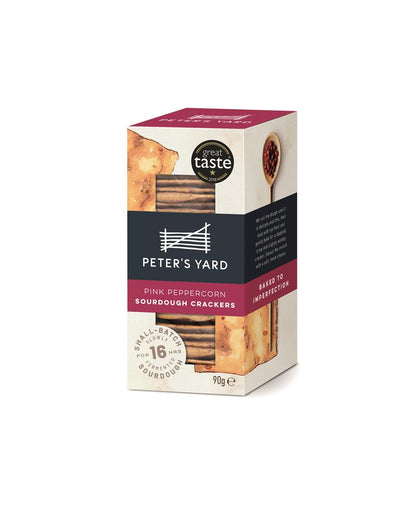 Peter's Yard Pink Peppercorn Sourdough Crackers 90g
