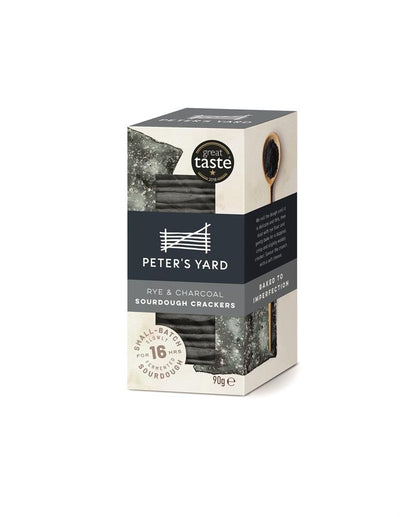 Peter's Yard Rye & Charcoal Sourdough Cracker 90g