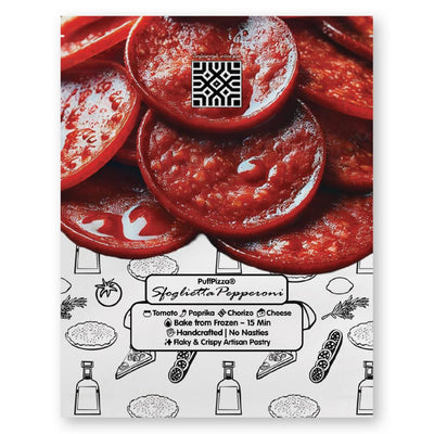 Sfoglietta Pepperoni Italian Mini Puff Pastry Pizzas 560g
