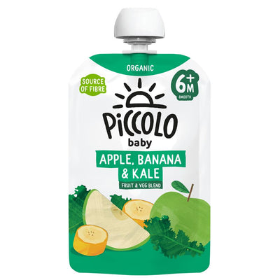 Piccolo Organic Apple Banana & Kale Stage 1 100g