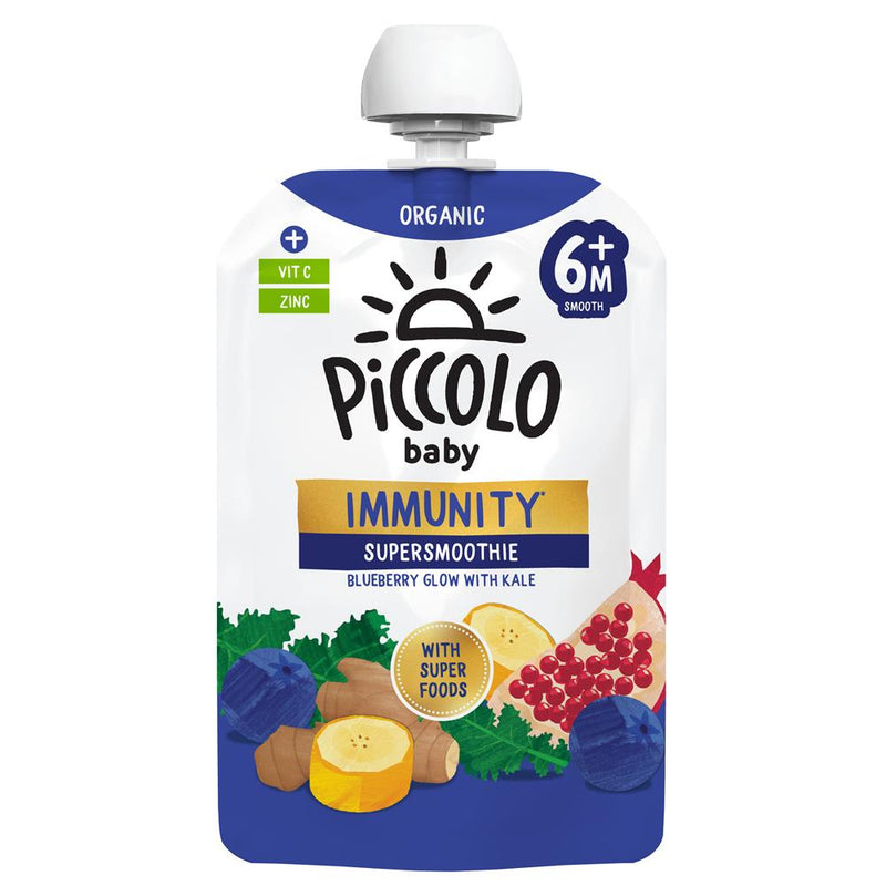 Piccolo Organic Immunity Blend Supersmoothie - Blueberry Glow