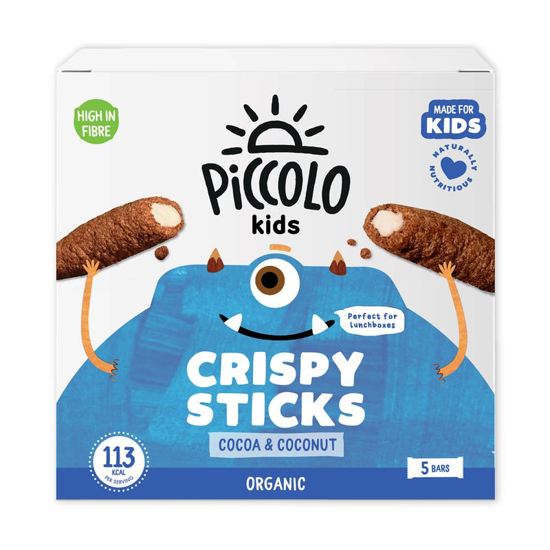 Piccolo Organic Cocoa & Coconut crispy sticks 5 x 25g